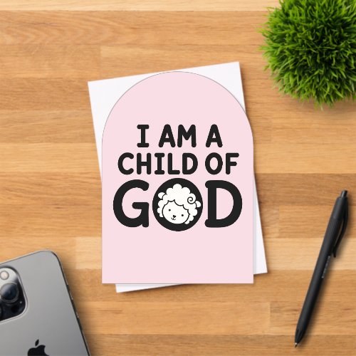 I AM A CHILD OF GOD | Christian Baby Shower Gift Acrylic Invitations