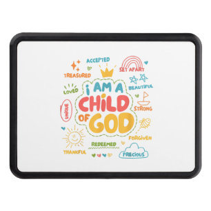 I am a Child of God Christian Retro Jesus Faith De Hitch Cover