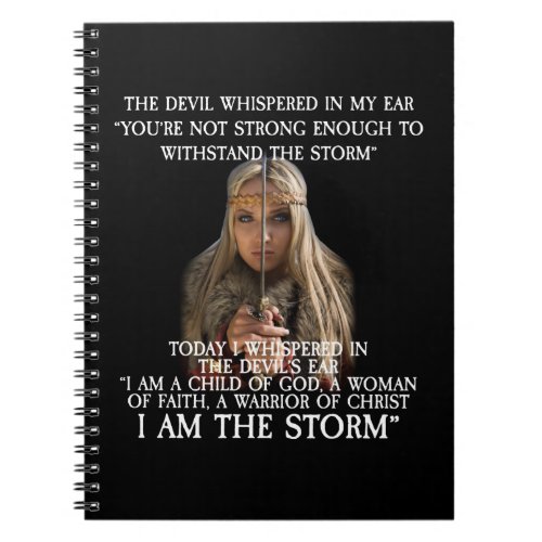 I Am A Child Of God I AM THE STORM Notebook