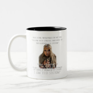 I Am A Child Of God I AM THE STORM Two-Tone Coffee Mug