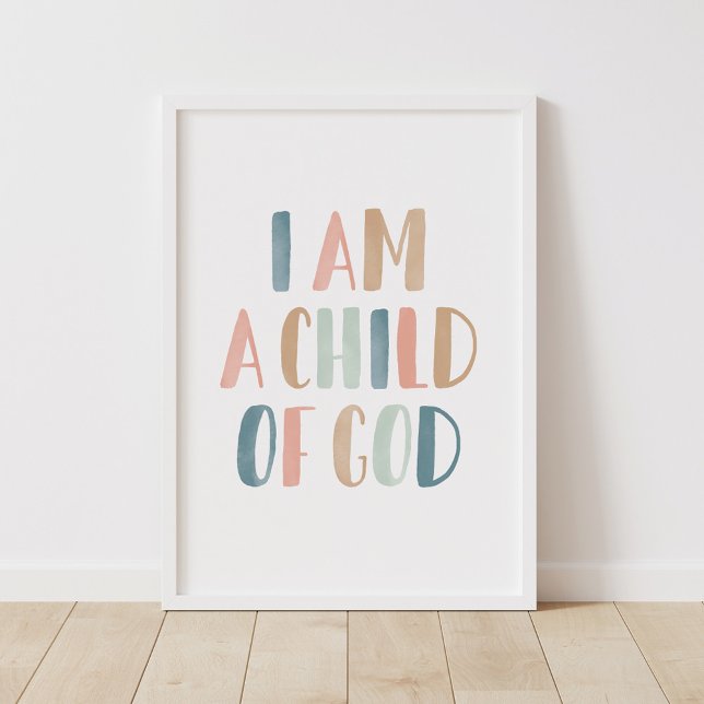 I am a Child of God Pastel Girls Room Decor (Creator Uploaded)