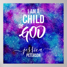 "I AM A CHILD OF GOD" Poster