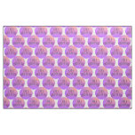 I Am a Child of God Purple Dotted Fabric
