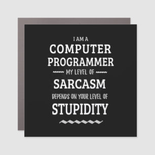 I Am A Computer Programmer Car Magnet