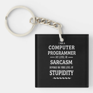 I Am A Computer Programmer Keychain