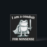 I Am a Conduit for Nonsense Funny Frog Sarcastic  Invitation<br><div class="desc">I Am a Conduit for Nonsense Funny Frog Sarcastic Retro Silly Medieval Knight Frog</div>