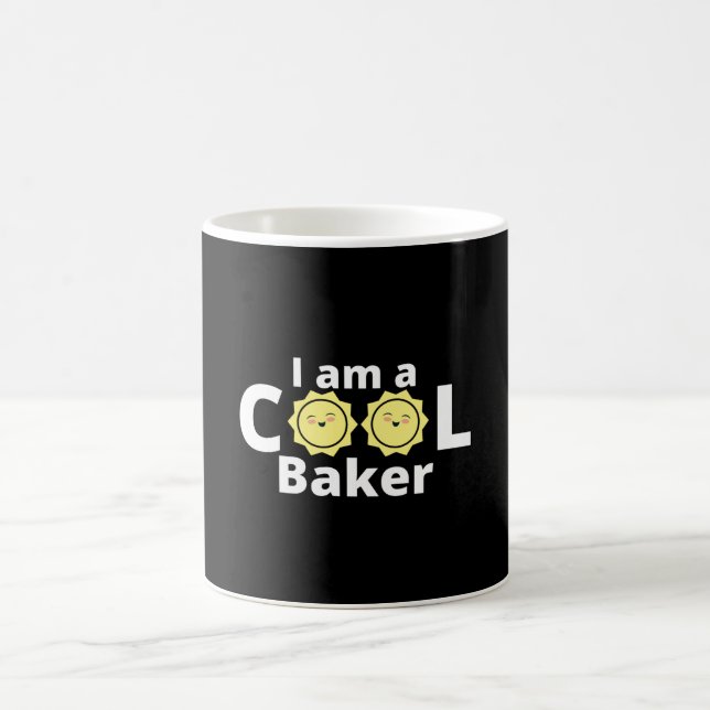 I am a cool Baker design - with a yellow sun Coffee Mug (Center)