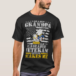 I Am A Dad Grandpa And An US Seabee Veteran T-Shirt