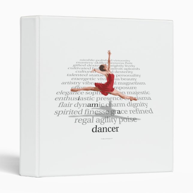 I Am A Dancer 3 Ring Binder (Front/Spine)
