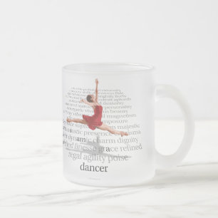 I Am A Dancer Frosted Glass Coffee Mug