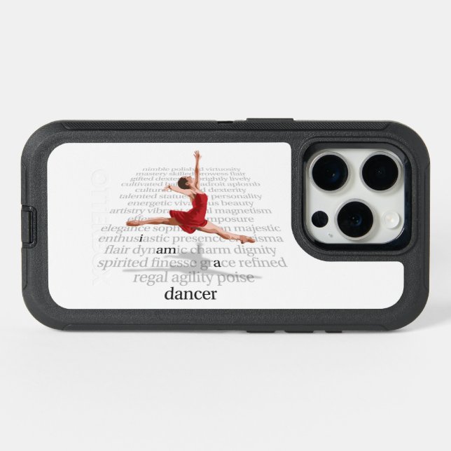 I Am A Dancer iPhone 15 Pro Case (Back Horizontal)