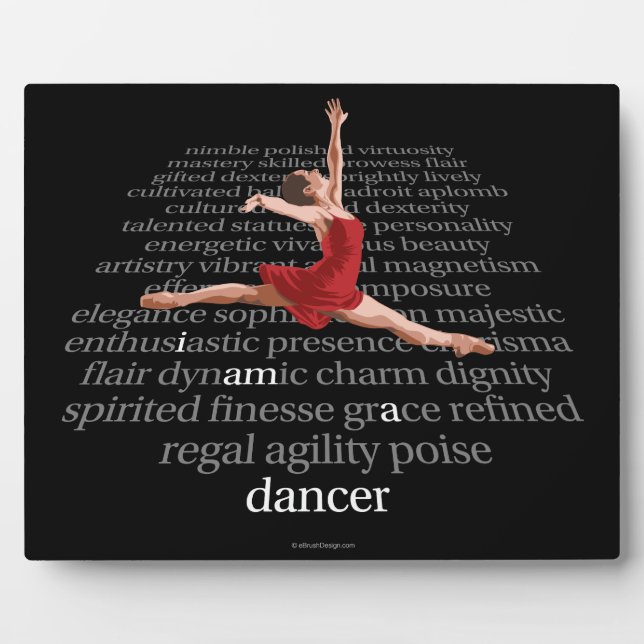 I Am A Dancer Plaque (Front)