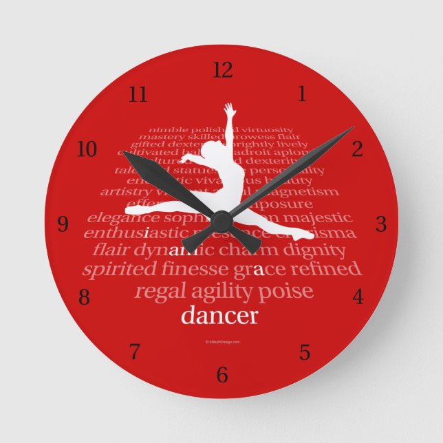 I Am A Dancer Round Clock (Front)
