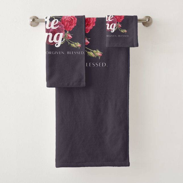 "I am a Daughter of the King" Towel Set (Insitu)