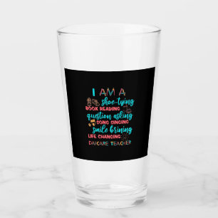 I Am A Daycare Teacher Glass
