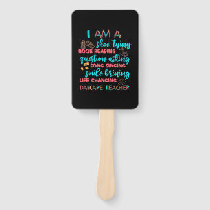 I Am A Daycare Teacher Hand Fan