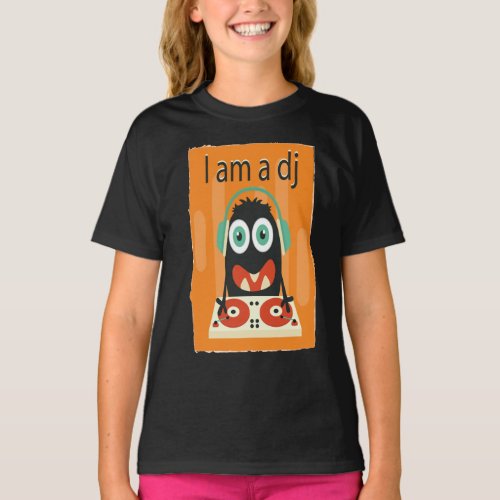 I am a DJ Funny Cute Kids Mens Clothing T_Shirt