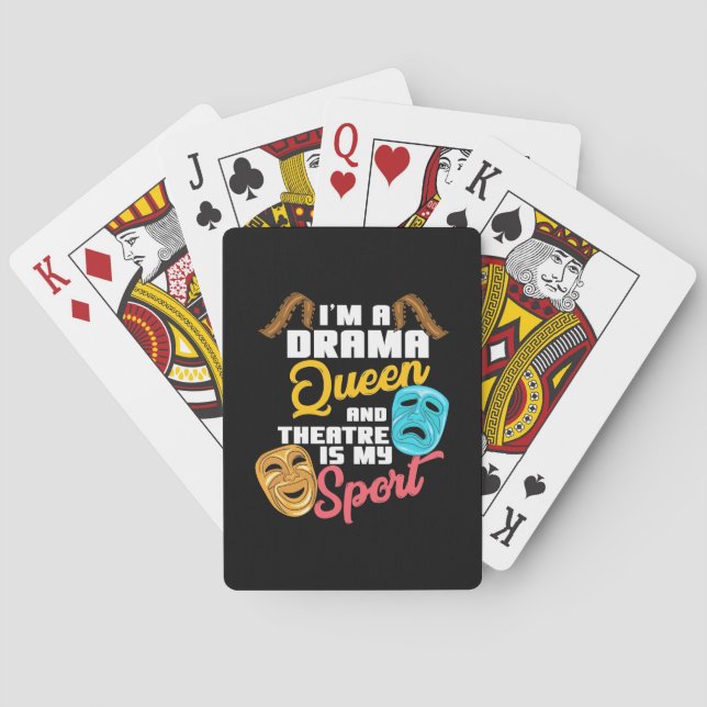 I Am A Drama Queen Poker Cards (Back)