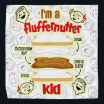I am a fluffernutter kid bandana<br><div class="desc">Who doesn't love a fluff sandwich and now you can let everyone know this design is a hark back to the 60 and 70's of when you took your lunch to school so become that kid again</div>