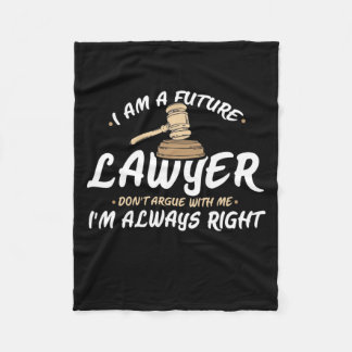 I Am A Future Lawyer Fleece Blanket