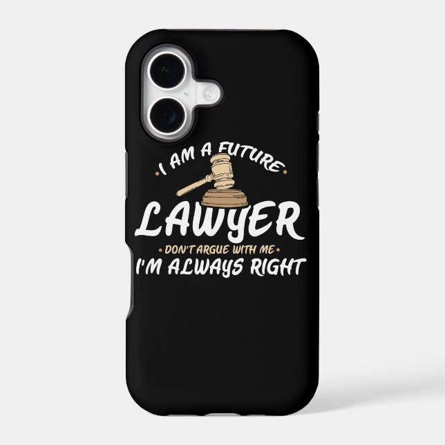 I Am A Future Lawyer Iphone Case (Back)