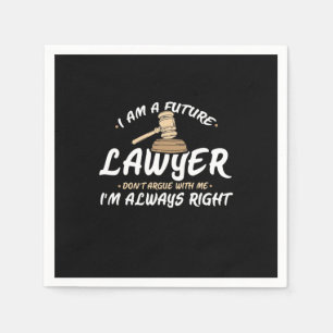 I Am A Future Lawyer Napkins