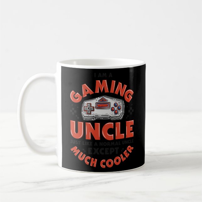 I Am A Gaming Uncle Gamer Video Game Controller Coffee Mug (Left)