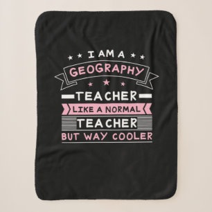 I Am A Geography Teacher Sherpa Blanket