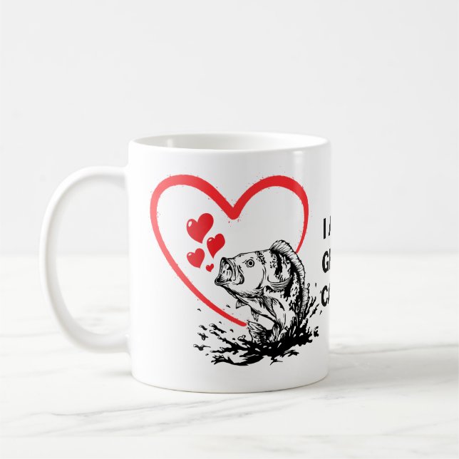I AM A GREAT CATCH Love Fishing Coffee Mug (Left)