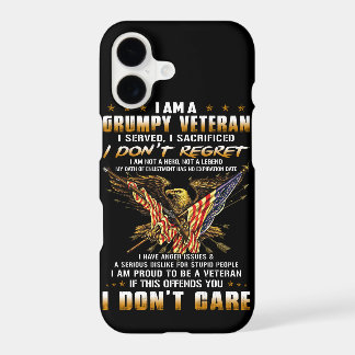 I Am A Grumpy Veteran iPhone 17 Case