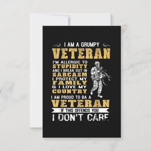 I Am A Grumpy Veteran Proud To Be Veteran Save The Date