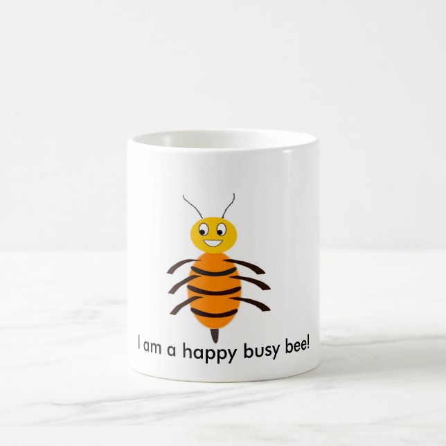 I am a happy busy bee! coffee mug (Center)