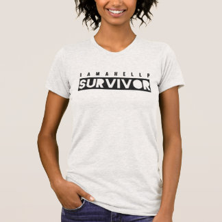 I am a HELLP Survivor Tee (black text)
