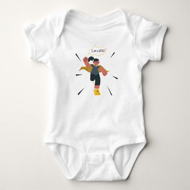 i am a hero baby bodysuit (Front)