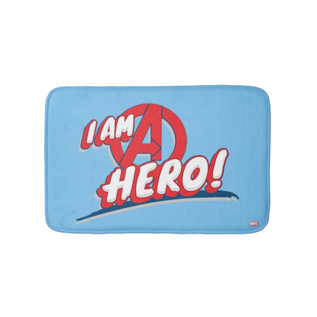 I Am A Hero! Bathroom Mat (Front)