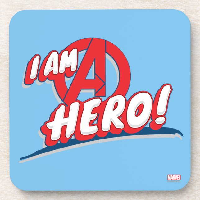 I Am A Hero! Drink Coaster (Front)