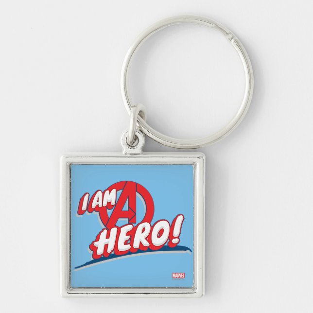 I Am A Hero! Keychain (Front)