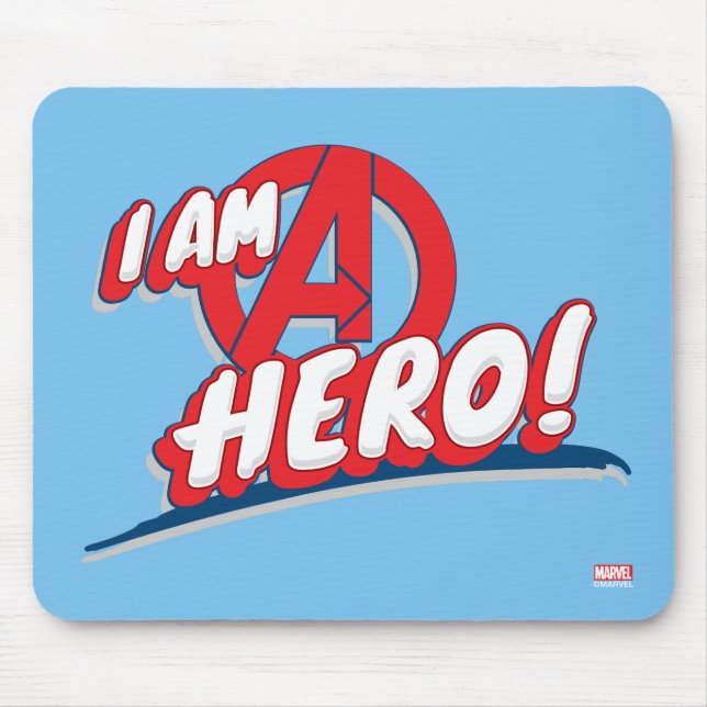 I Am A Hero! Mouse Pad (Front)