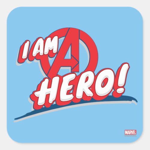 I Am A Hero Square Sticker