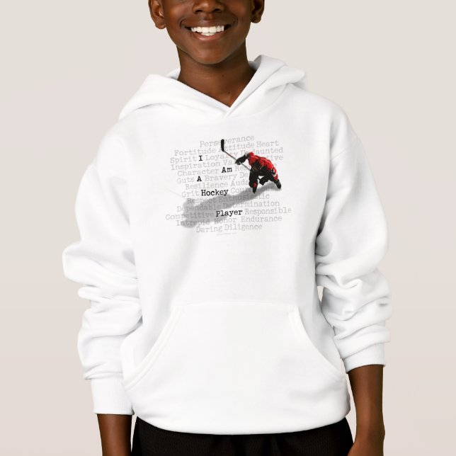 I am A Hockey Player hoodie (Front)