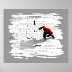 I am a Hockey Player Prints and Posters