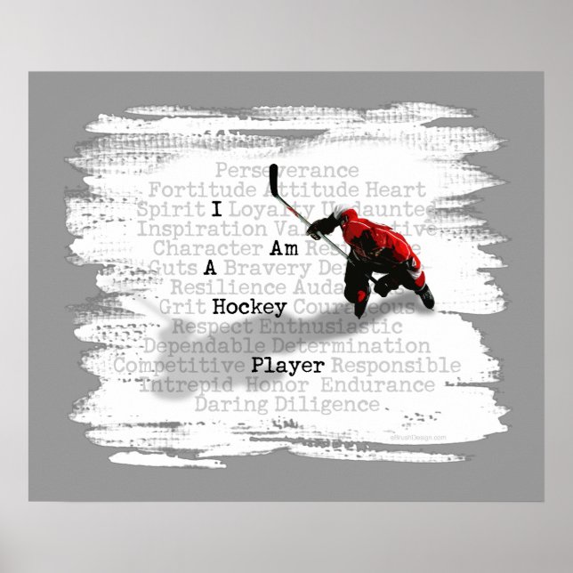 I am a Hockey Player Prints and Posters (Front)