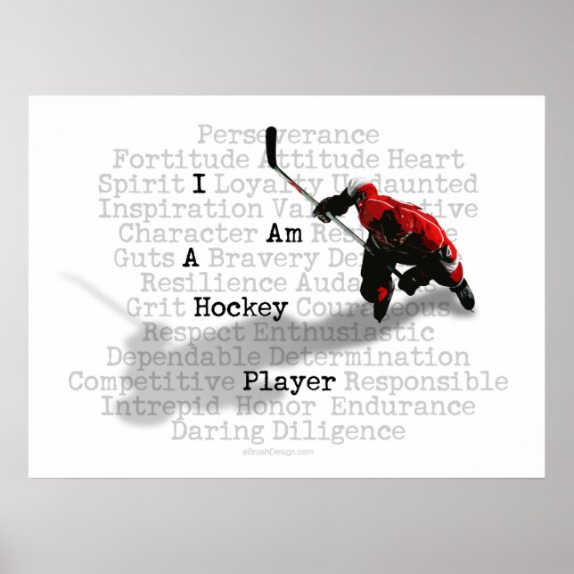 I am a Hockey Player Prints and Posters (Front)