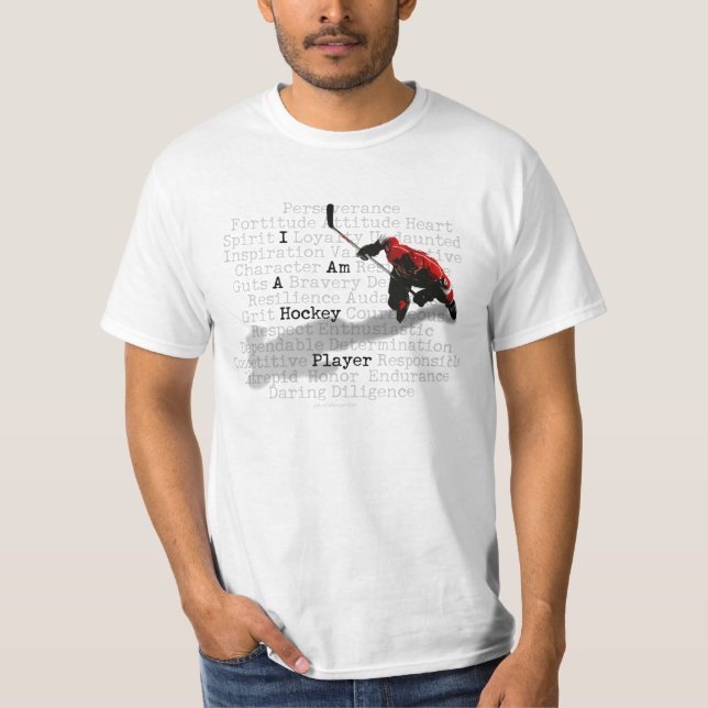I am a Hockey Player T-Shirt (Front)