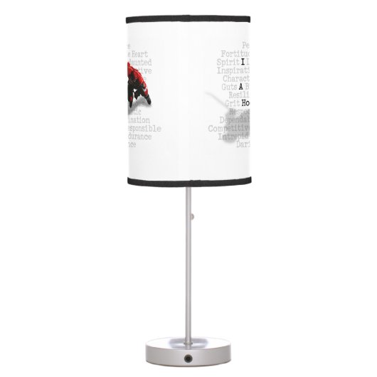 I am a Hockey Player Table Lamp (Back)