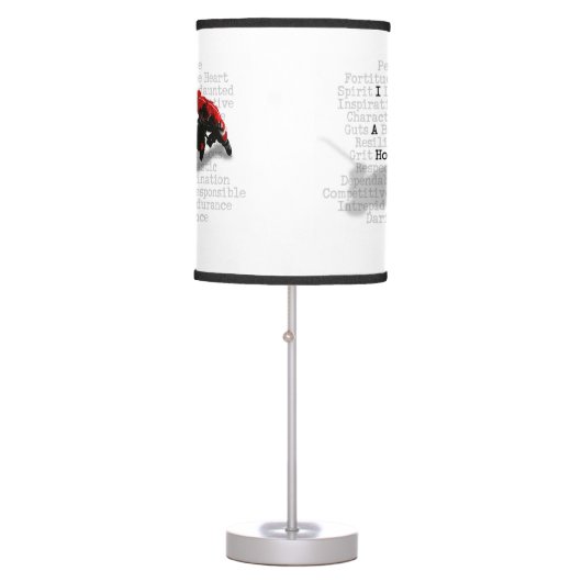 I am a Hockey Player Table Lamp (Front)