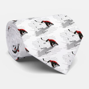 I Am A Hockey Player Tie