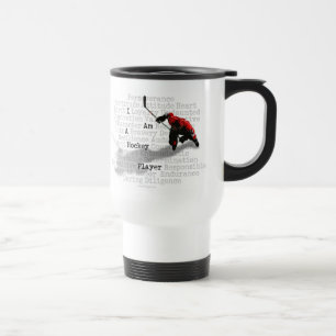 I am a Hockey Player Travel Mug