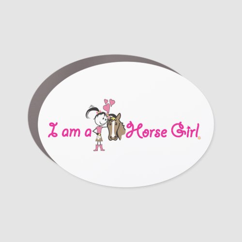 I am a Horse Girl Car Magnet