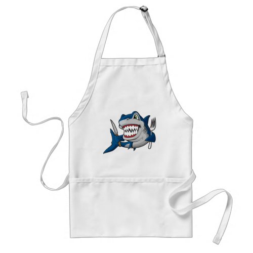 I Am A Hungry Shark Adult Apron